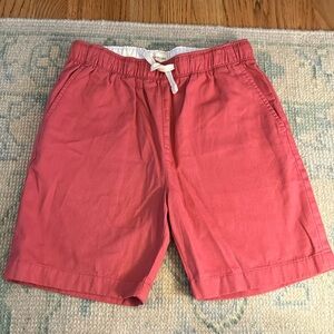 J. Crew Boys' drawstring twill dock short in “old red” - size 12